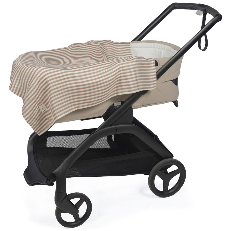 Set 2 langes Praliné Vichy Rayures Moka (70x70 cm) Walking Mum Produit 4